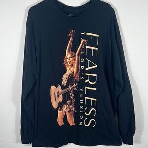 🔥🔥 TAYLOR SWIFT FEARLESS Taylor’s Version Long Sleeve T-Shirt - Unisex Sz L